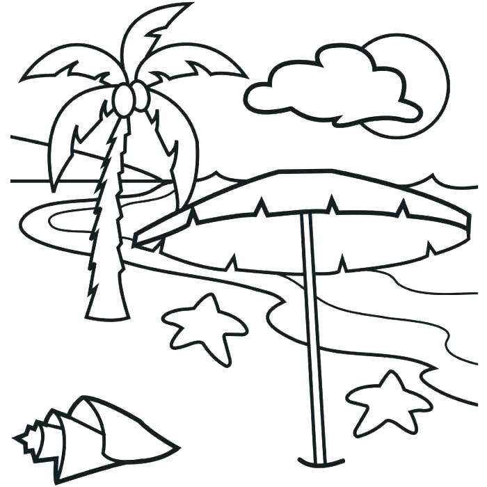 700x700 Printable Beach Coloring Pages