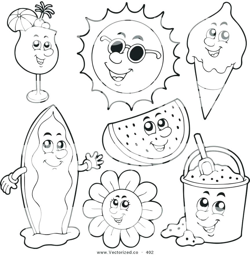 863x880 Summer Themed Coloring Pages Printable Coloring Collection