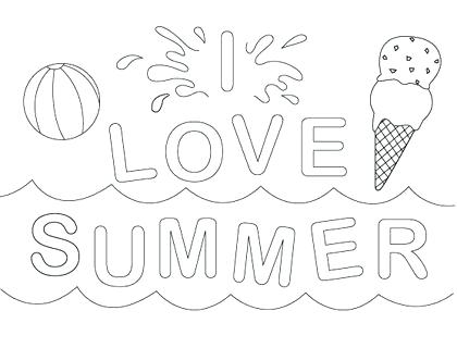 420x320 Free Printable Summer Vacation Coloring Sheets Printable Coloring