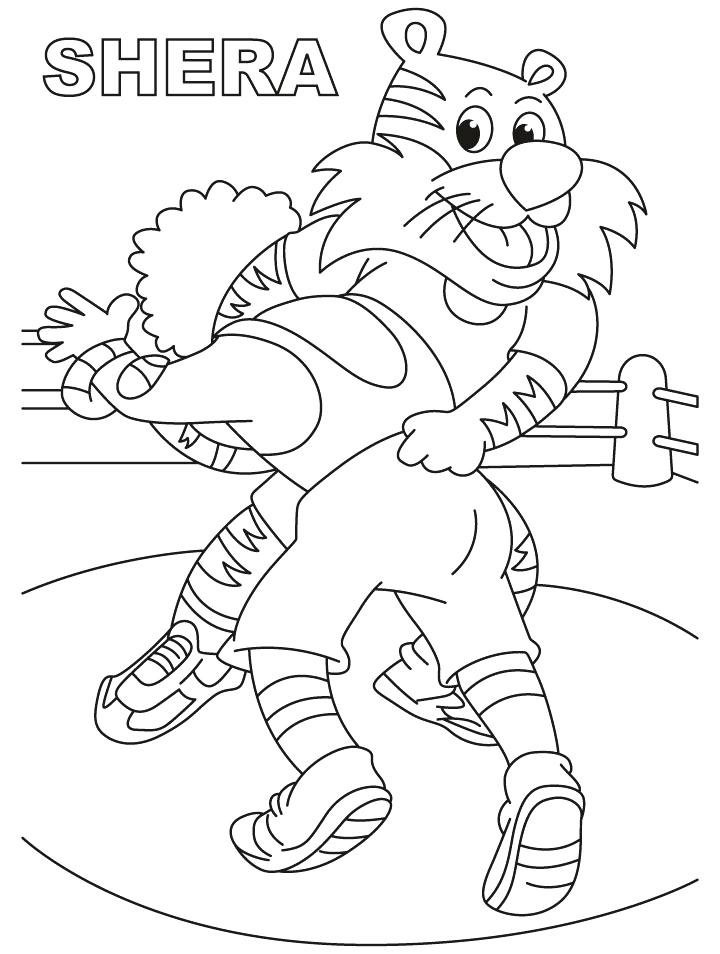 720x954 Wrestling Color Pages Wrestling Coloring Page Sumo Wrestling