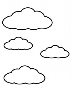 245x300 Printable Cloud Coloring Pages Coloring Me
