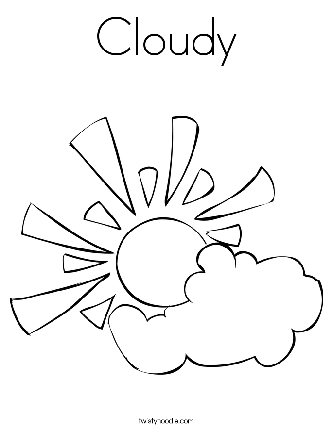 685x886 Cloudy Coloring Page