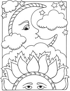 236x307 Welcome To Dover Publications Sun, Moon And Stars Designs To Color