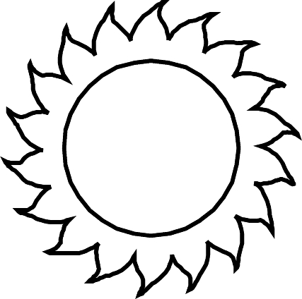 427x424 Sun Coloring Pages Extraordinary Sun Coloring Pages Printable