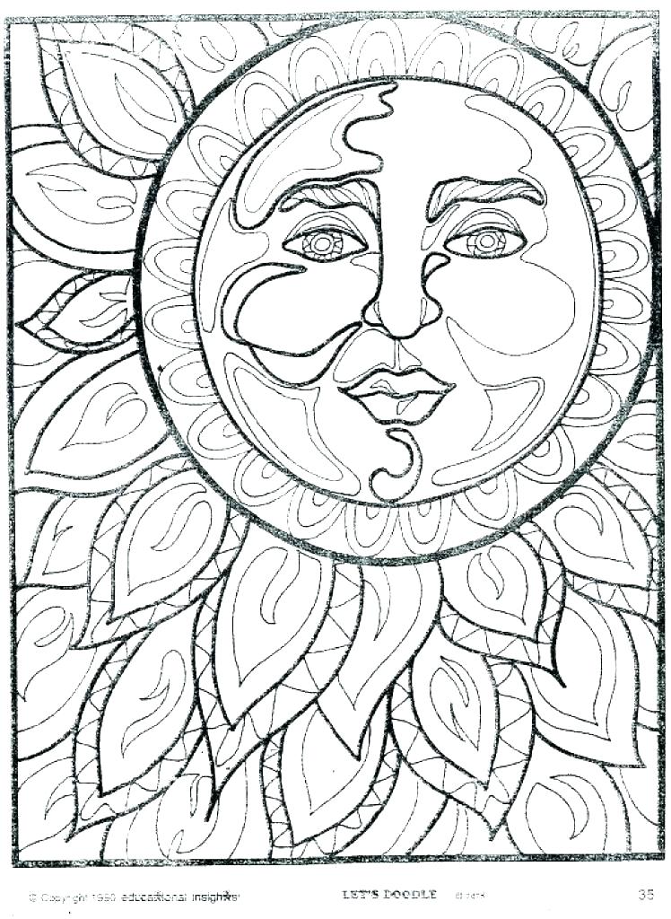 748x1024 Coloring Pages Of The Sun