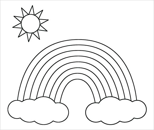 585x495 Sun Color Page Sun Coloring Pages Free Printable Sunrise Coloring