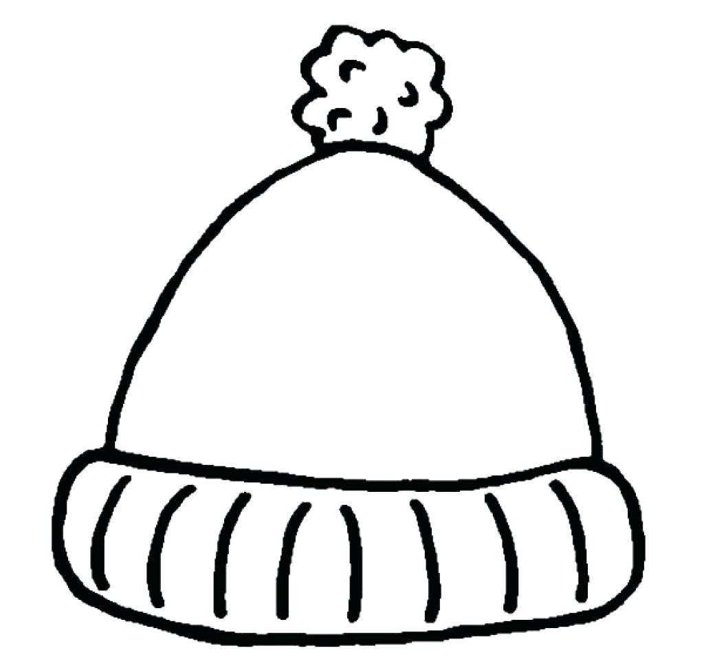 1024x971 Simple Winter Hat Coloring Pages Sun Throughout Page Mitten