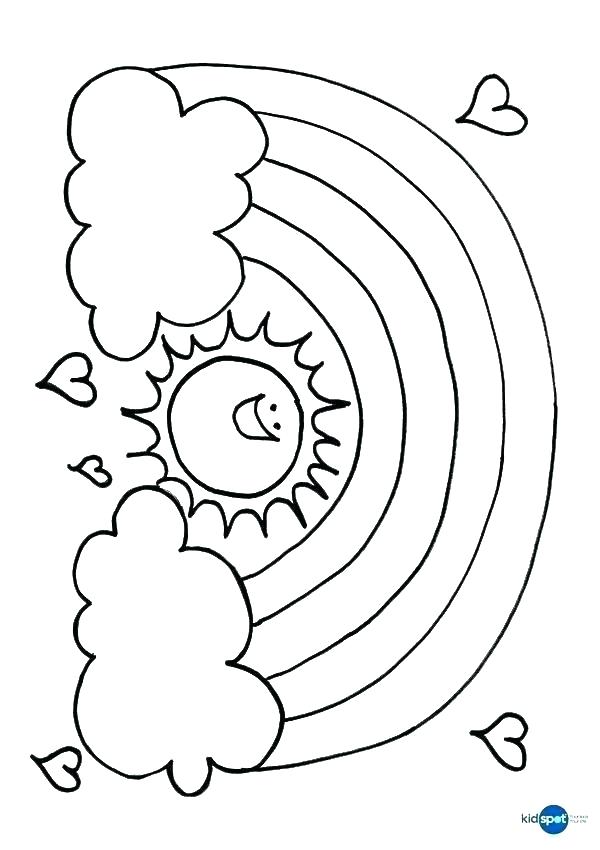 600x850 Coloring Pages Of Clouds Rainbows Coloring Pages Rainbow Coloring