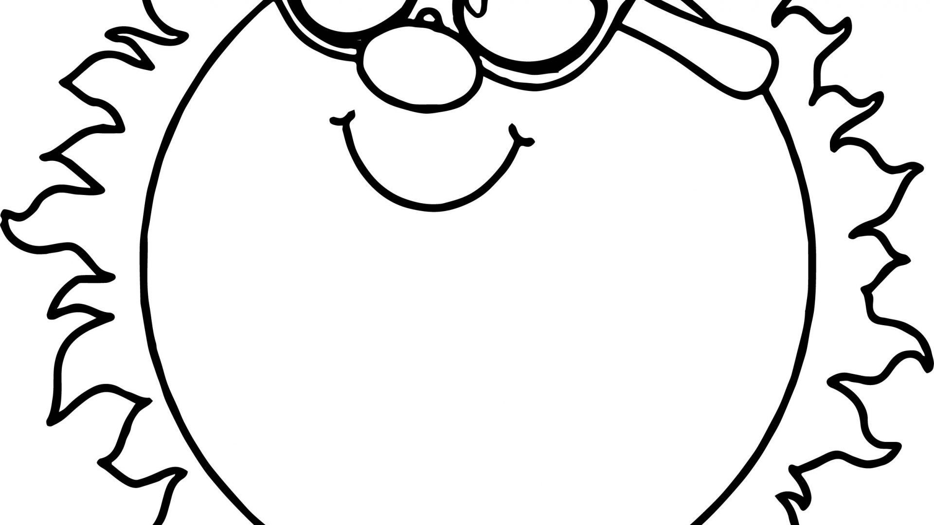1920x1080 The Best Sun Coloring Page Printable For Preschool Kids Picture