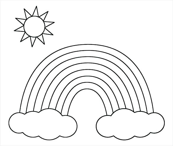 585x495 Sun Coloring Page Ideal Sun Coloring Page Online Rainbow Printable