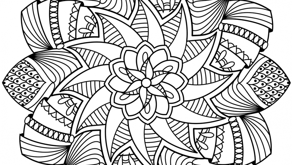 960x544 Sun Mandala Coloring Pages Cats Mandala Coloring Page For Adult
