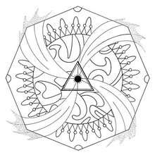 220x220 Sun Mandala Coloring Pages