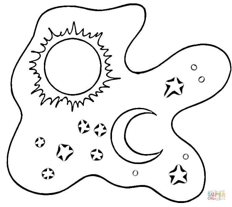 750x669 Moon Coloring Pages