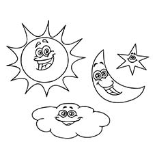 230x230 Sun Moon Coloring Pages