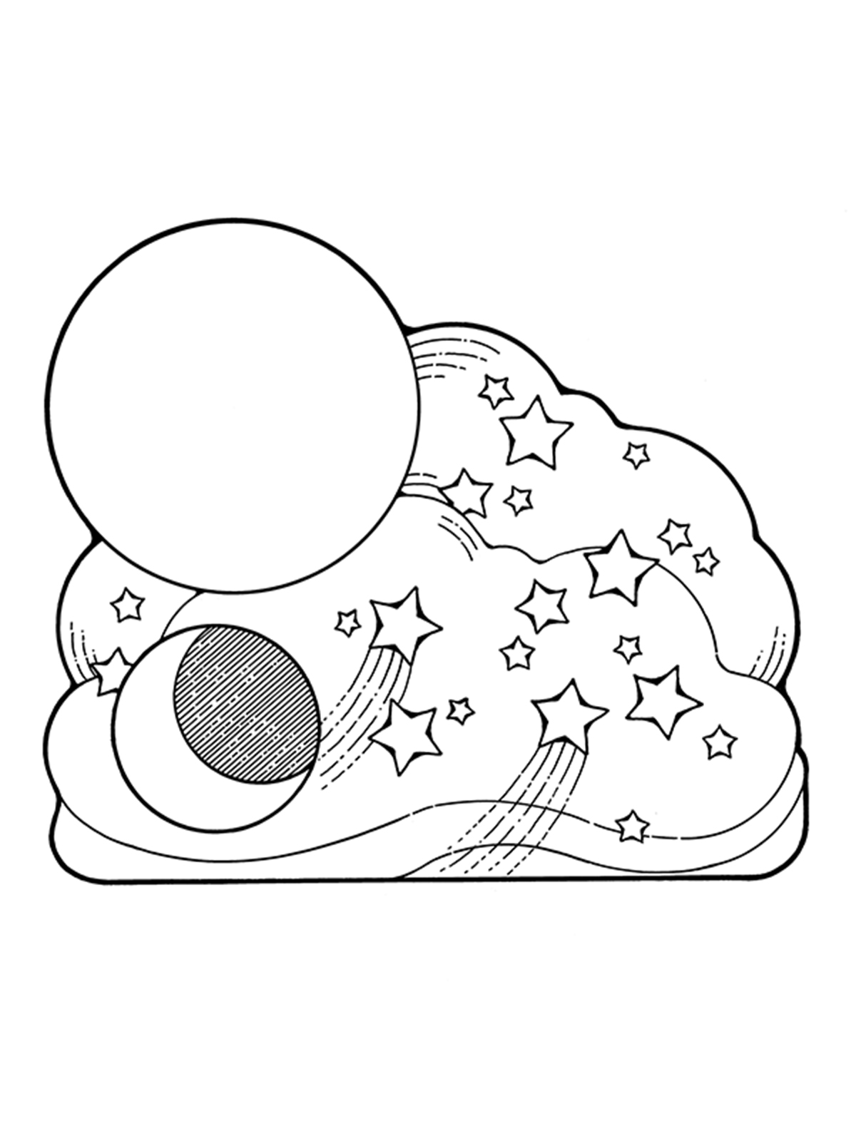 1200x1600 Creation Sun, Moon, And Stars