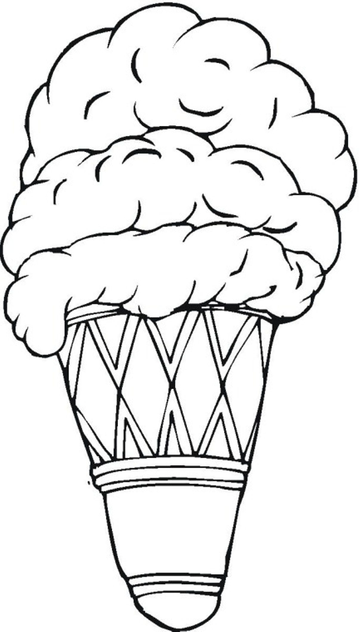 1207x2119 Ice Cream Sundae Coloring Page Newyork