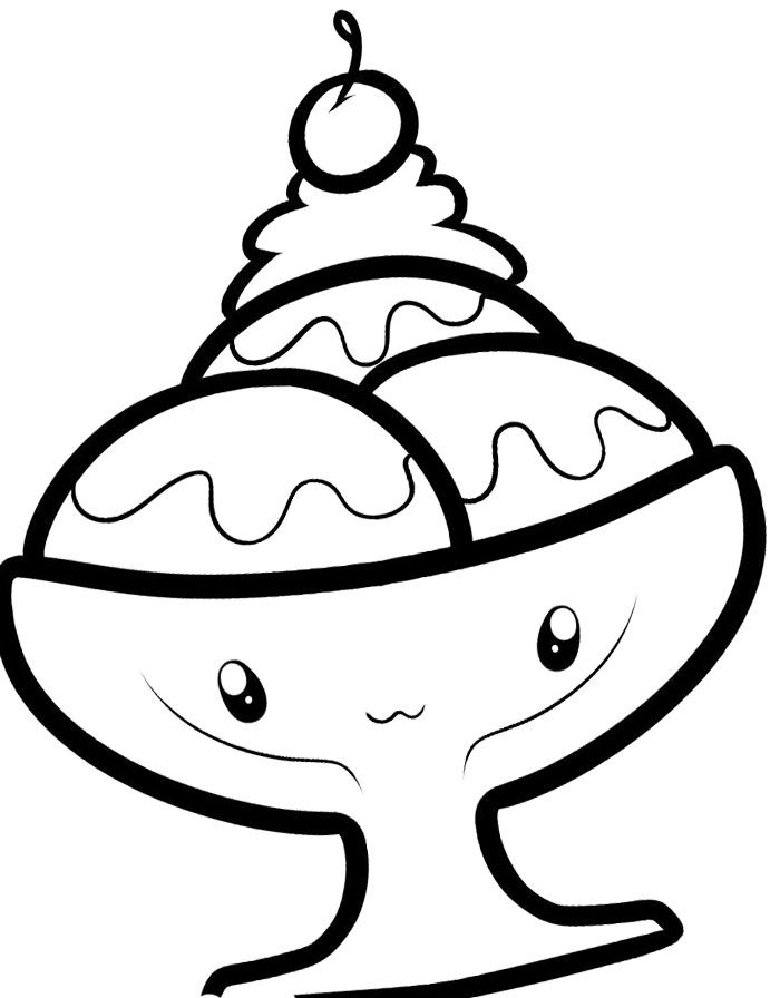 700x896 Modest Ice Cream Sundae Coloring Page Colouring In Tiny Ice Cream
