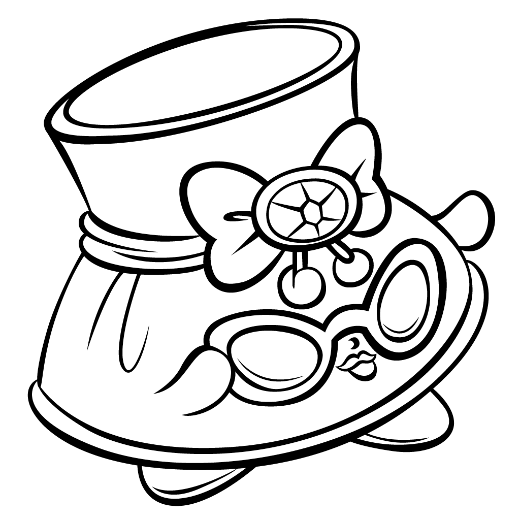 1024x1024 Hat Shady And Sunglasses Coloring Page