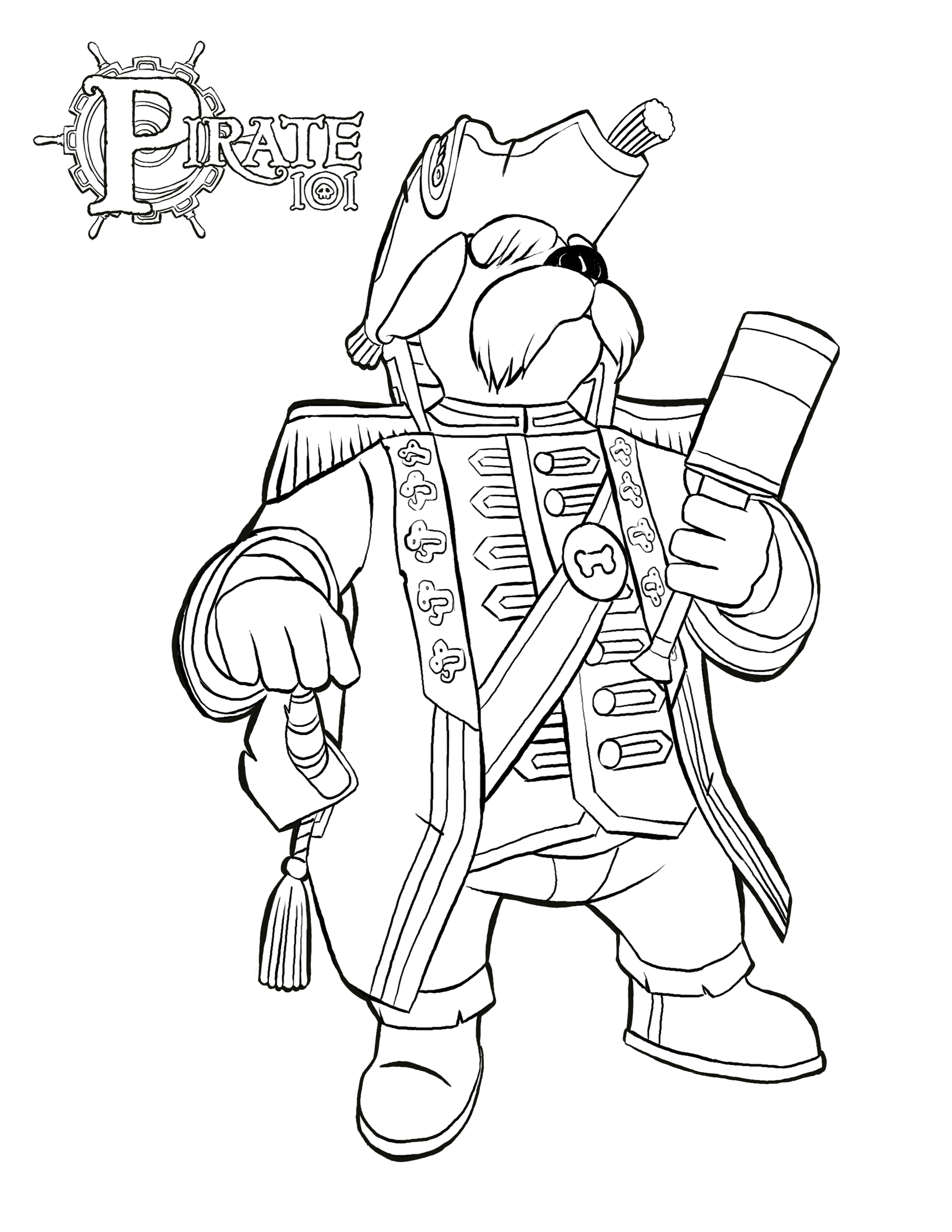 2125x2750 Pirate Coloring Pages Free Online Game
