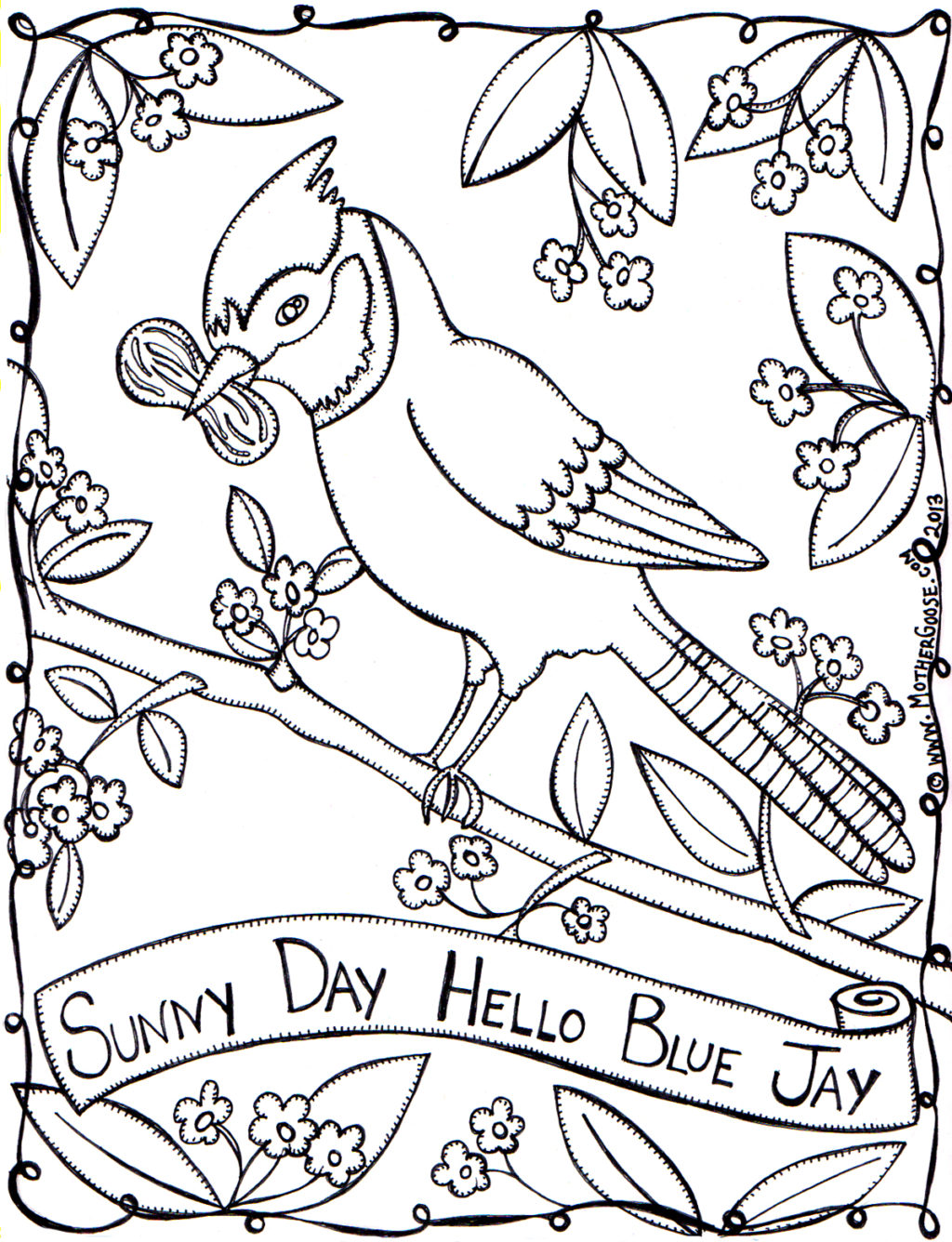 1024x1336 Mother Goose Sunny Day Coloring Pages Sunny Day Coloring Page