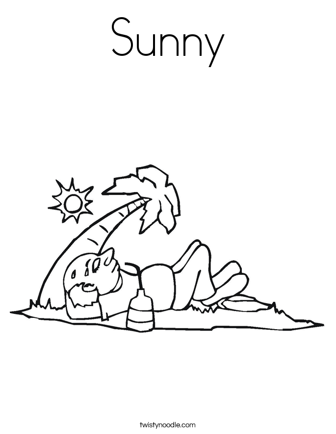 685x886 Sunny Coloring Page