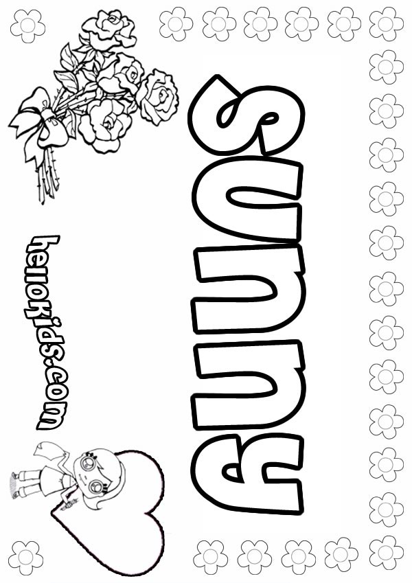 600x849 Sunny Coloring Pages