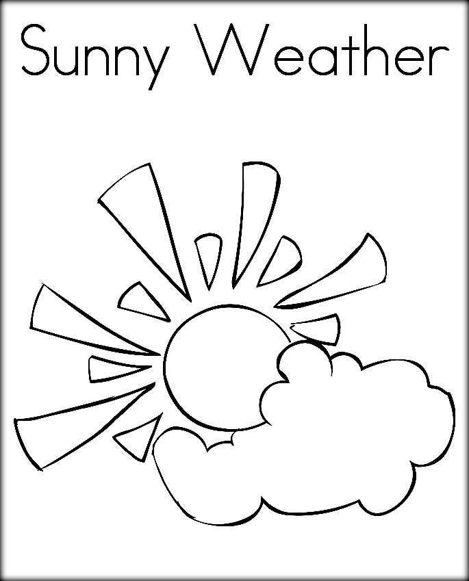 685x849 Sunny Weather Coloring Pages