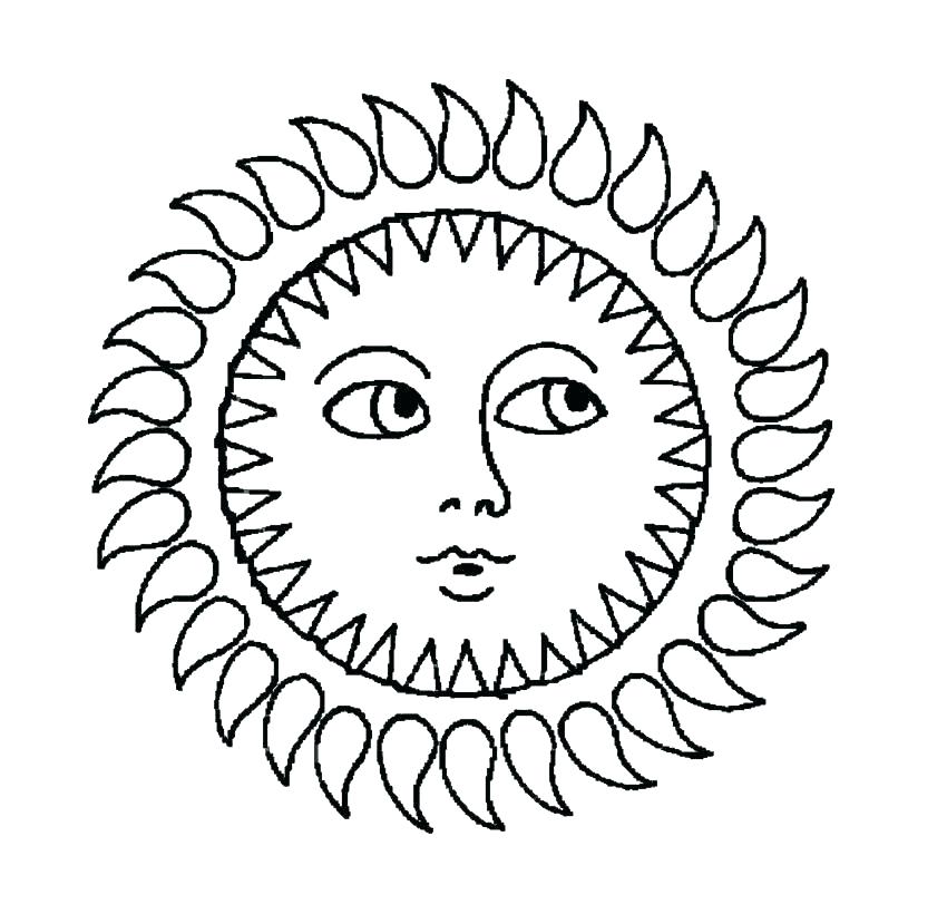 850x820 Coloring Page Sunny Day Sun And Moon Pages This Is Images Free