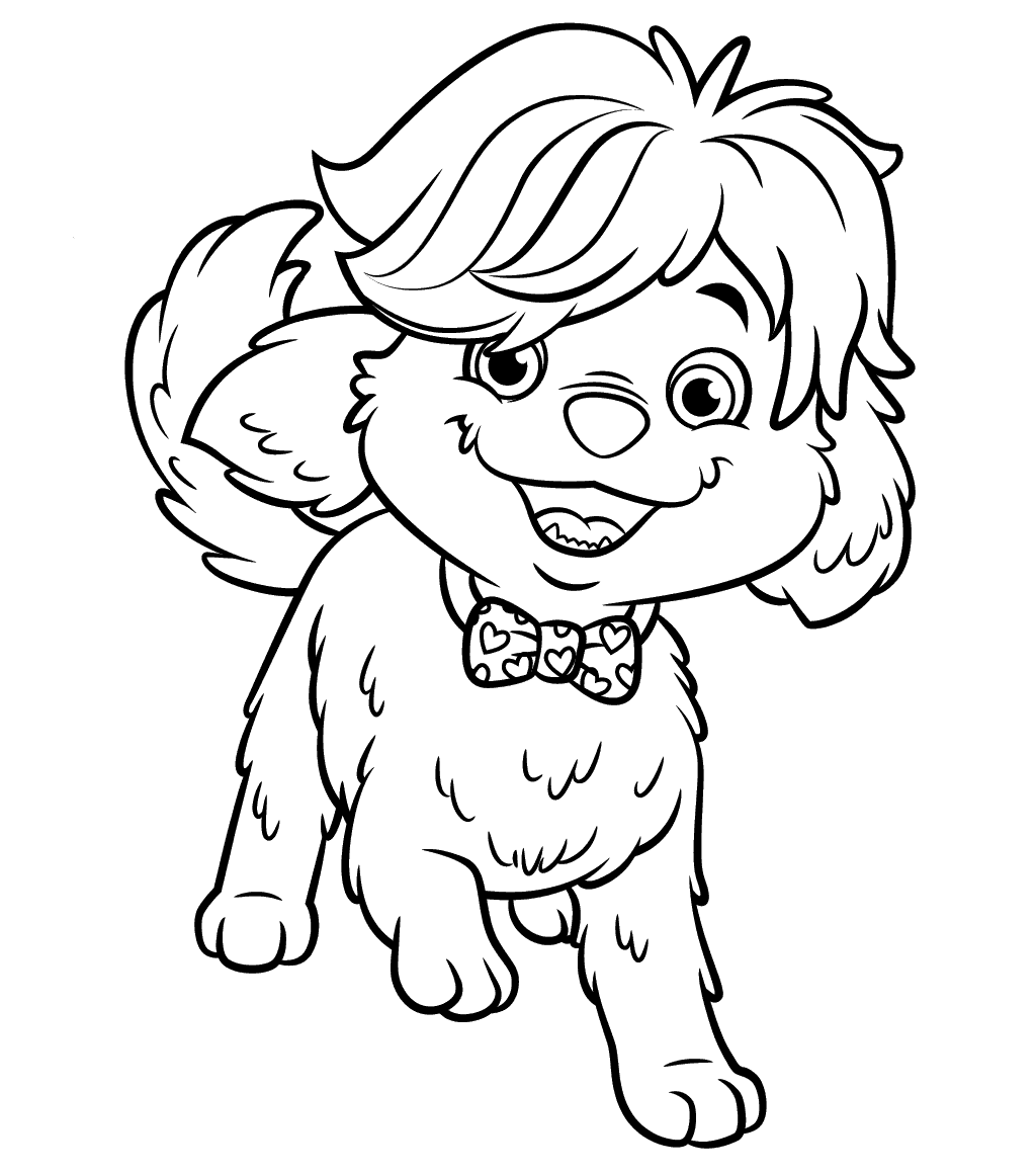 1024x1160 Cute Pup Doodle Coloring Pages From Sunny Day