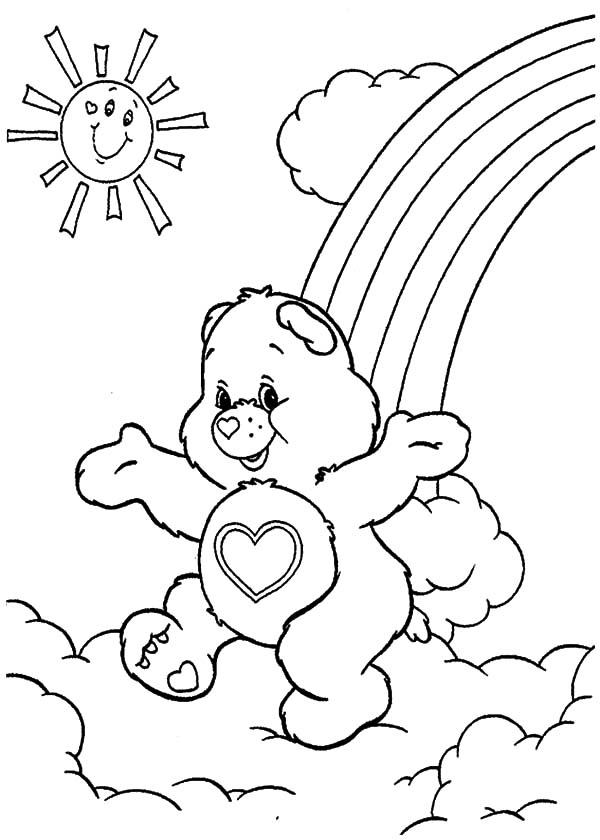 600x840 Care Bears Walking On Sunny Day Coloring Pages Best Place To Color
