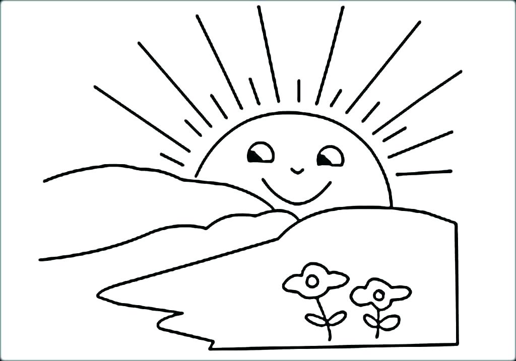 1024x717 Sun Coloring Page Sun And Moon Coloring Pages The Sun Coloring