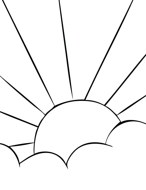 600x776 Sun Picture To Color Sun Coloring Pages Free Printable Sunrise