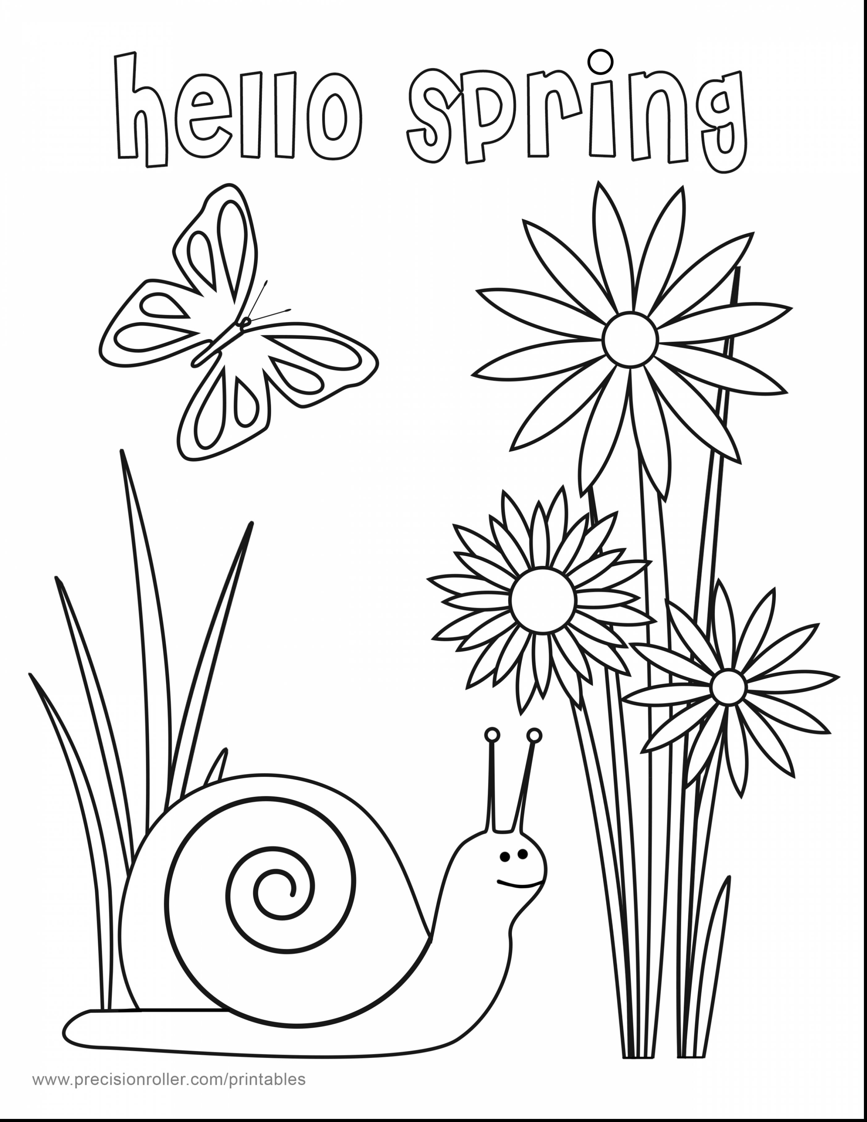 2805x3630 Spring Printable Coloring Pages