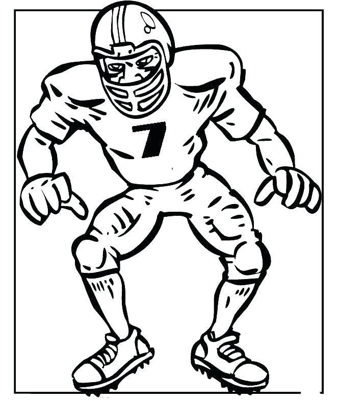 663x786 Football Player Coloring Sheets Football Players Coloring Pages