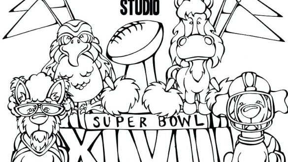 585x329 Download Superbowl Coloring Pages Super Bowl Page Free