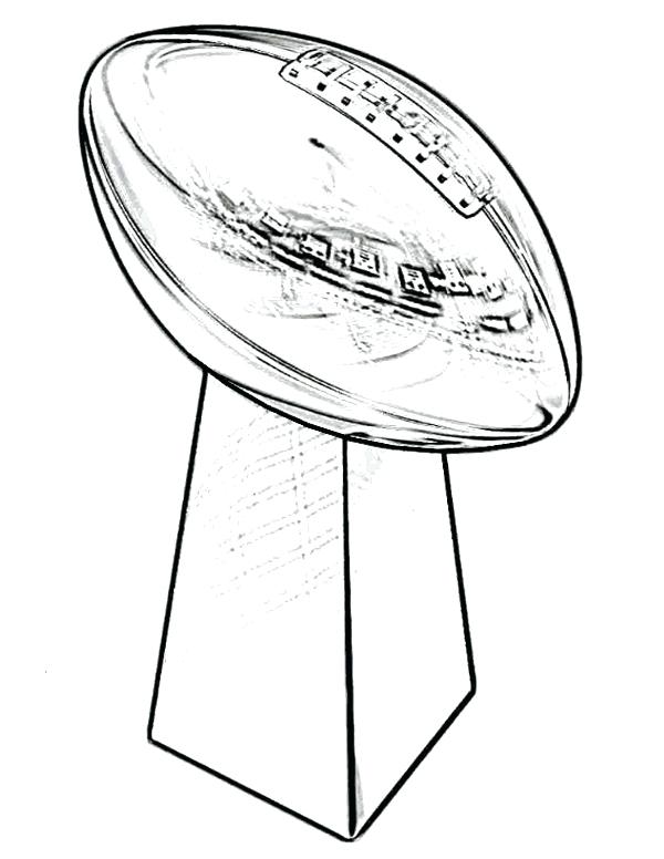 600x776 Superbowl Coloring Pages Super Bowl Trophy Coloring Pages Free