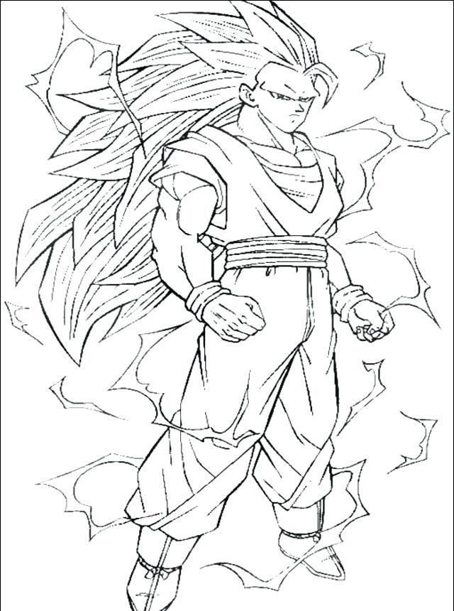 640x860 Goku Super Saiyan Coloring Pages Super Coloring Pages Super
