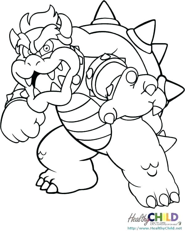 600x750 Super Mario Coloring Sheets Printable Icontent