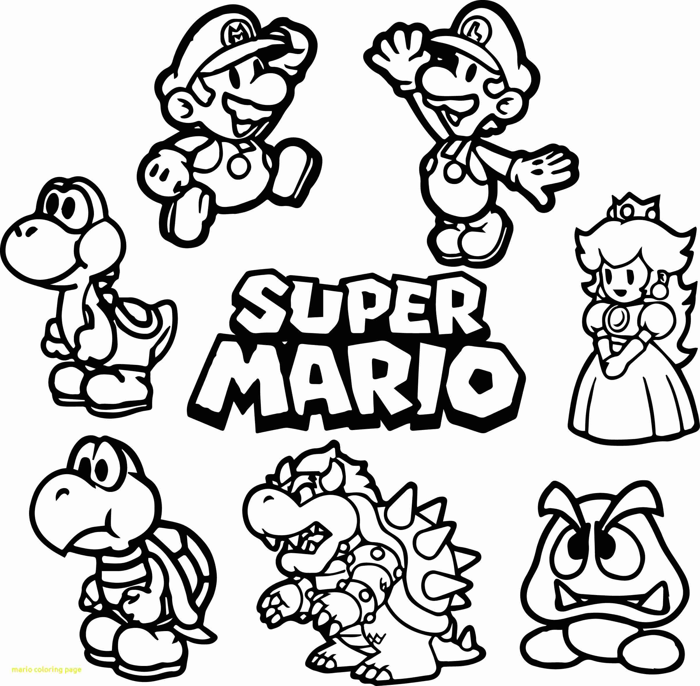 2407x2361 Mario Coloring Page With All Super Wkwedding Co Cool Pages