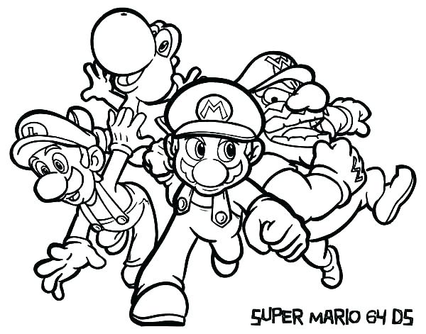 600x471 Super Mario Coloring Pages Super Coloring Page Awesome Super