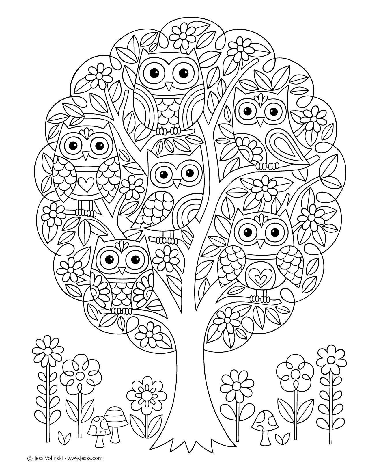 1275x1631 Notebook Doodles Super Cute Coloring Activity Book