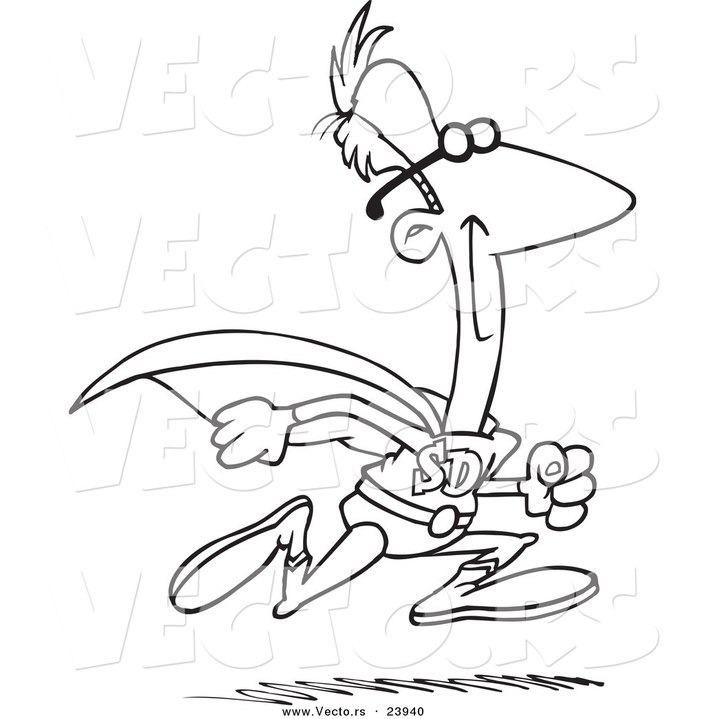 1024x1044 Vector Of A Cartoon Running Super Dad