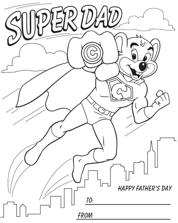 747x939 Coloring Activity Pages Super Dad Coloring Page