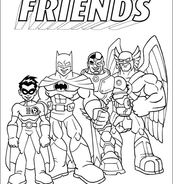 567x600 Friend Coloring Pages Super Friends Coloring Pages On Coloring
