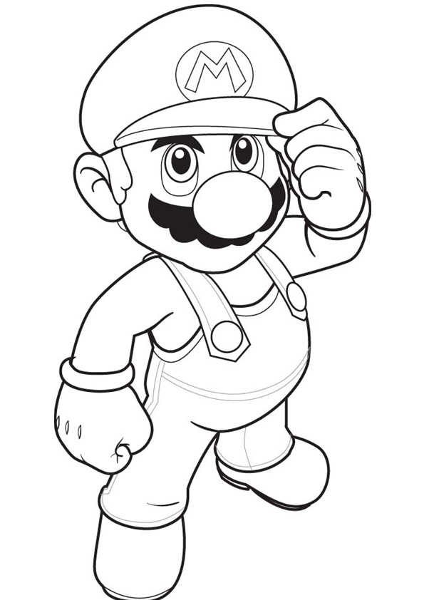 595x842 Mario Pictures Coloring Pages Super Mario Coloring Pages