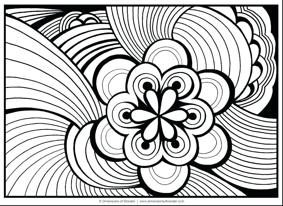 932x678 Hard Coloring Pages For Kids Super Hard Abstract Coloring Pages