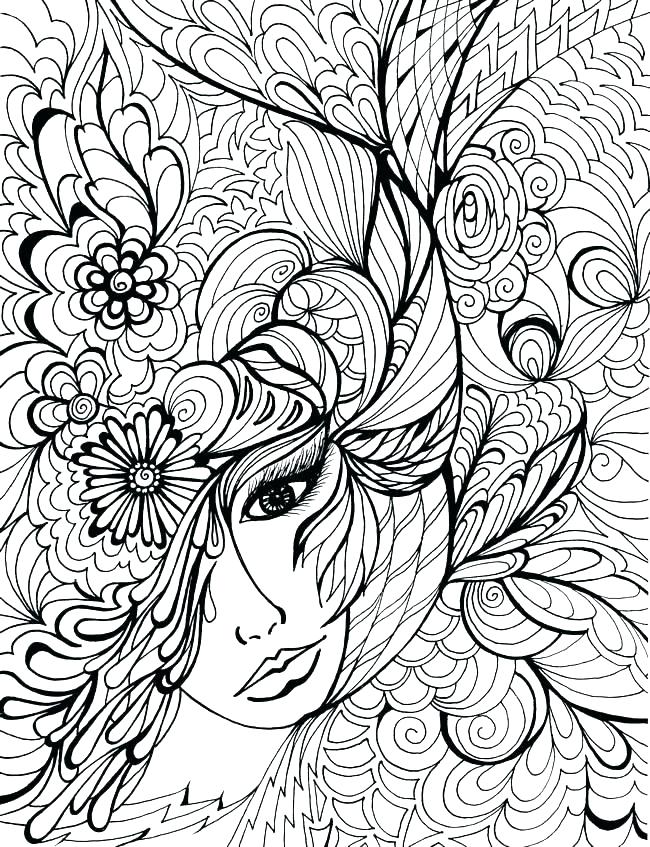 650x847 Extremely Hard Coloring Pages Vanda