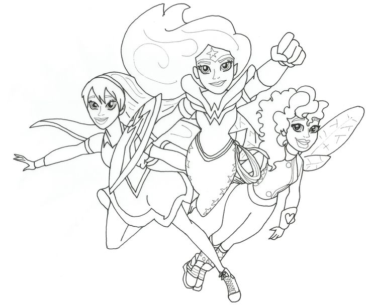 Super Hero Girls Coloring Pages