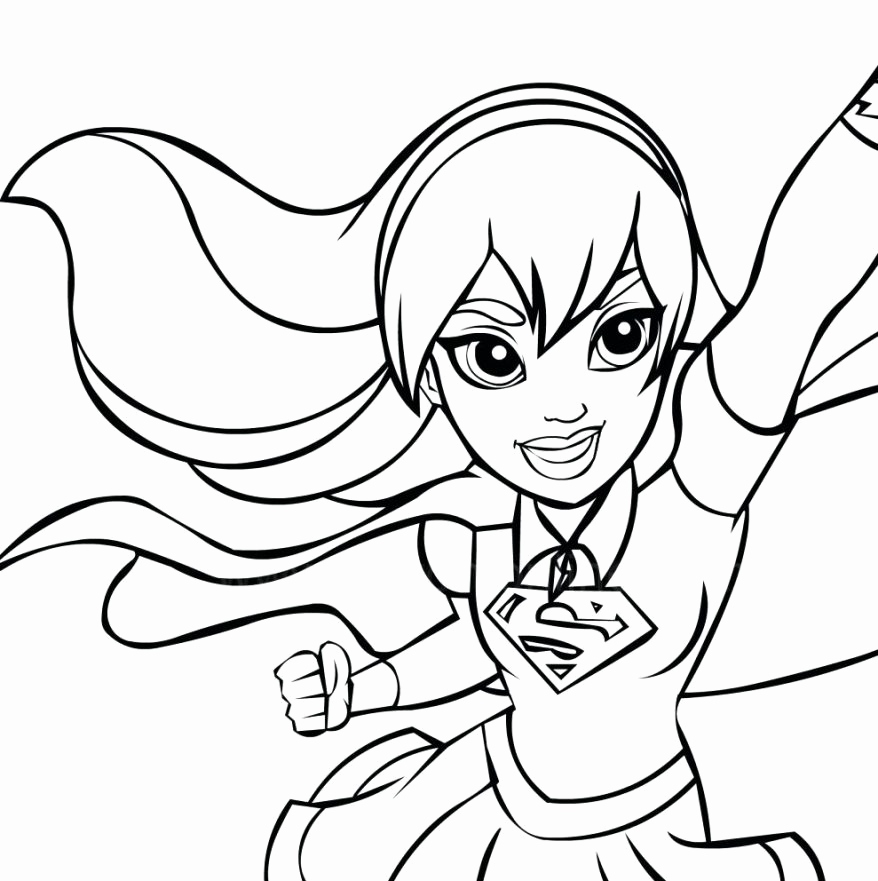 878x881 Super Hero Girls Coloring Pages Image Female Superhero Coloring
