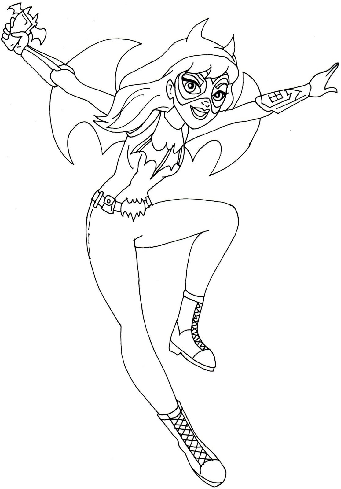 1116x1600 Free Printable Super Hero High Coloring Page For Batgirl Wanting
